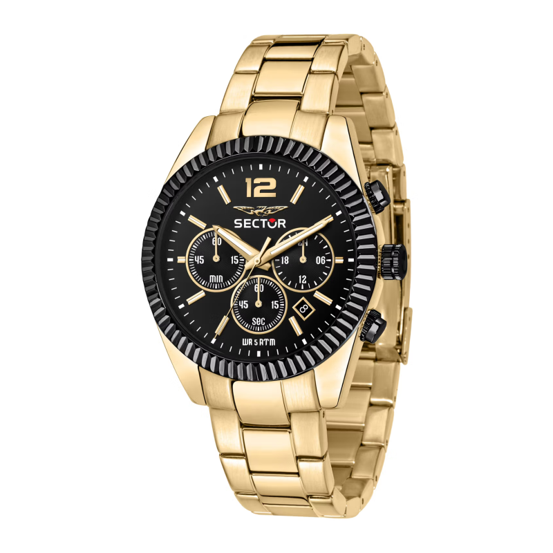 Cronografo uomo al quarzo Sector 240 R3273640027 Nero