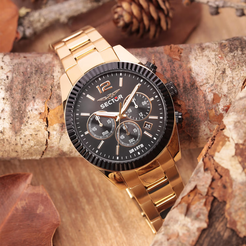 Sector 240 R3273640027 Black Quartz Chronograph for Men