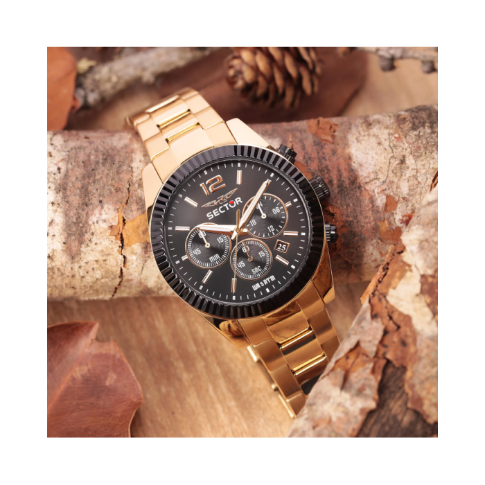 Sector 240 R3273640027 Black Quartz Chronograph for Men