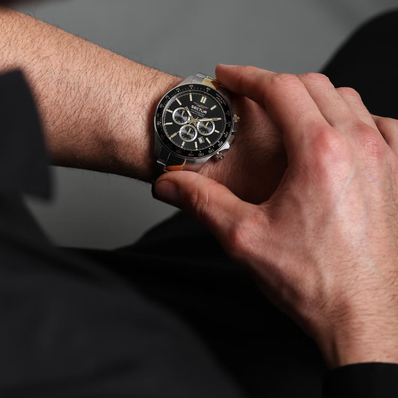 Sector 230 R3273661047 Black Quartz Chronograph for Men