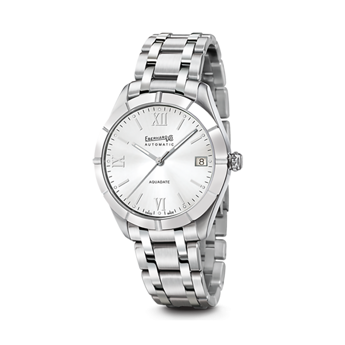 Eberhard & Co Man's Watch Aquadate Grande Taille 41041.P Silver