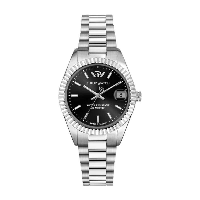 Orologio donna al quarzo Philip Watch Caribe Urban R8253597652 Nero e Silver