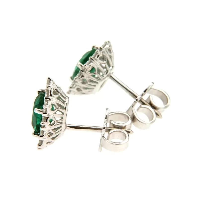 Recarlo Orecchini Donna Smeraldo e Diamanti E79PN001/SM035 Recarlo Orecchini Donna Smeraldo e Diamanti E79PN001/SM035