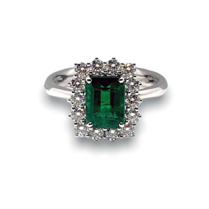 Recarlo Anello Donna in Smeraldo e Diamanti R79CC057/SM050 Recarlo Anello Donna in Smeraldo e Diamanti R79CC057/SM050