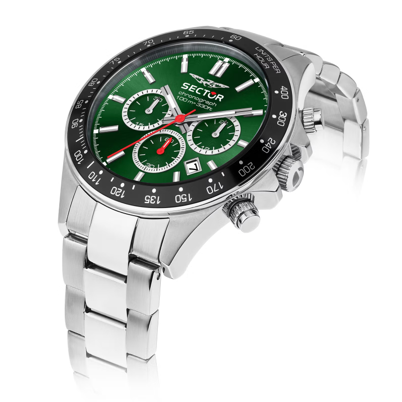 Sector 230 men's quartz chronograph R3273661048 Green and black Sector 230 men's quartz chronograph R3273661048 Green and black