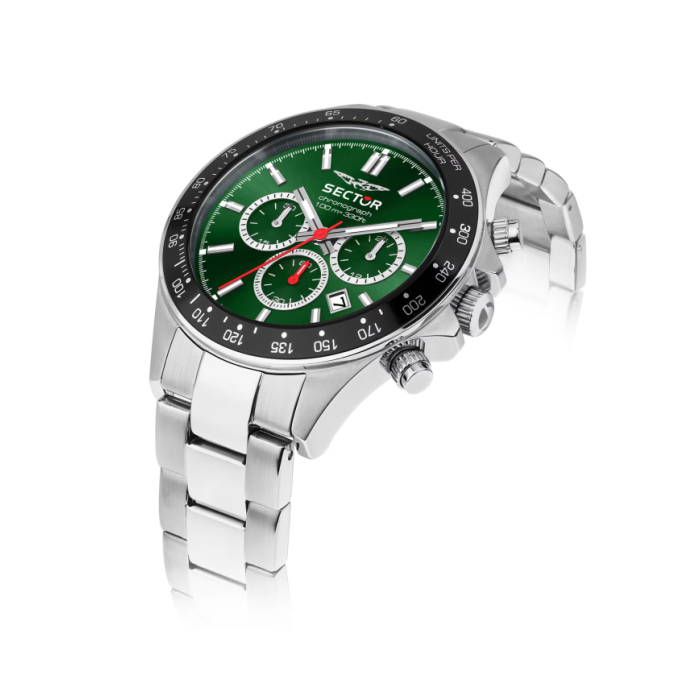 Sector 230 men's quartz chronograph R3273661048 Green and black Sector 230 men's quartz chronograph R3273661048 Green and black