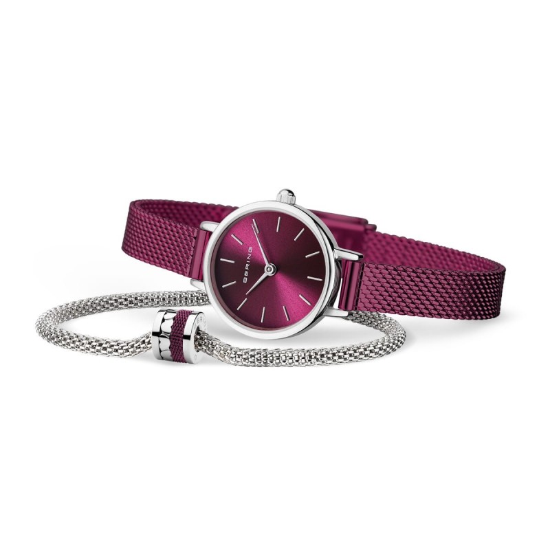 Orologio Da Donna Bering Classic - Quadrante Bianco, Cinturino Acciaio, Vetro Zaffiro, 26mm - Foto 8