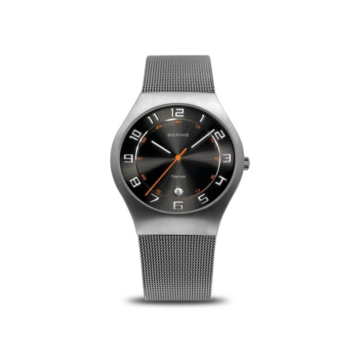 Bering Men's Quartz Watch Titanium 11937-007 Black