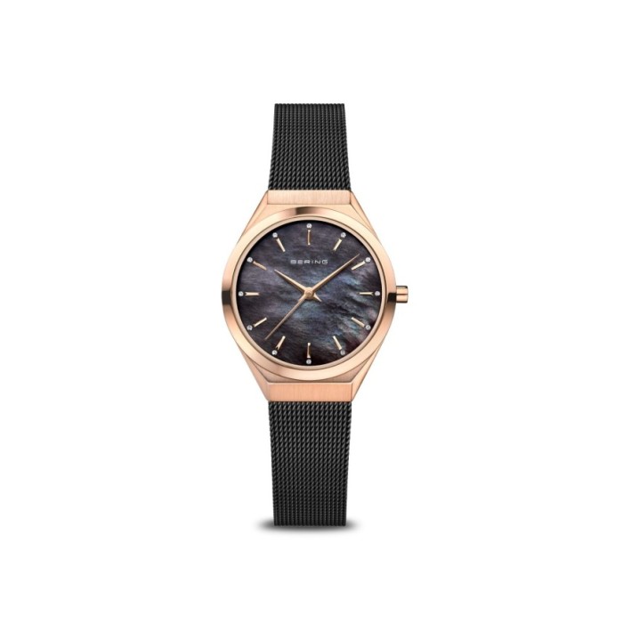 Orologio donna al quarzo Bering Ultra Slim 18729-166 Nero madreperla