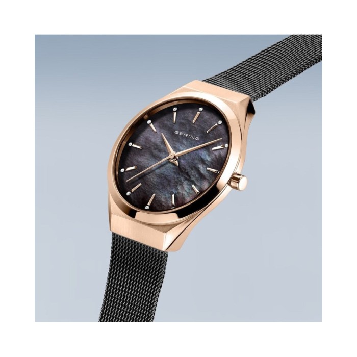 Orologio donna al quarzo Bering Ultra Slim 18729-166 Nero madreperla