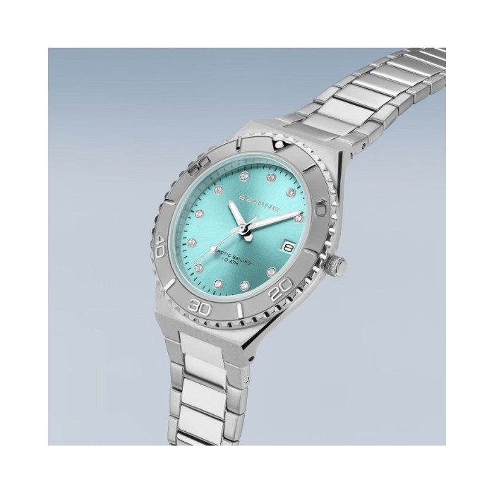 Bering Classic 18936-707 Aqua green women's quartz watch