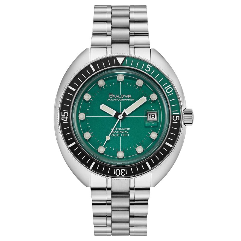 Bulova Automatic Men's Watch Oceanographer 96B322 Green