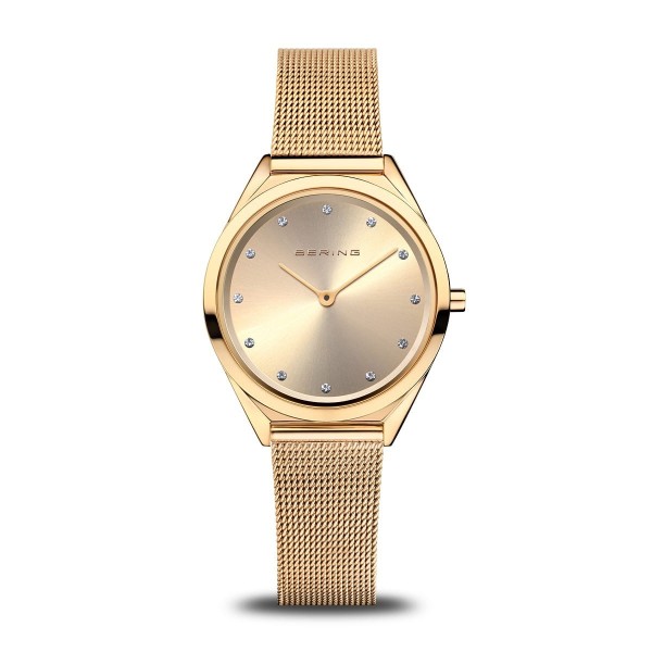 Orologio donna al quarzo Bering Ultra Slim 17031-333 Gold