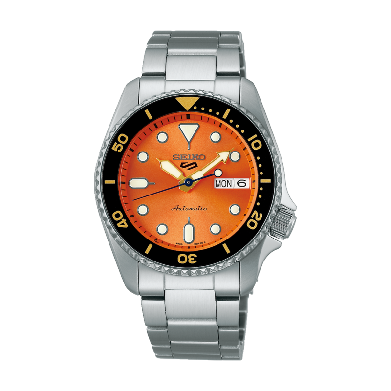 Men's Automatic Watch Seiko 5 Sports SRPK35K1 Orange