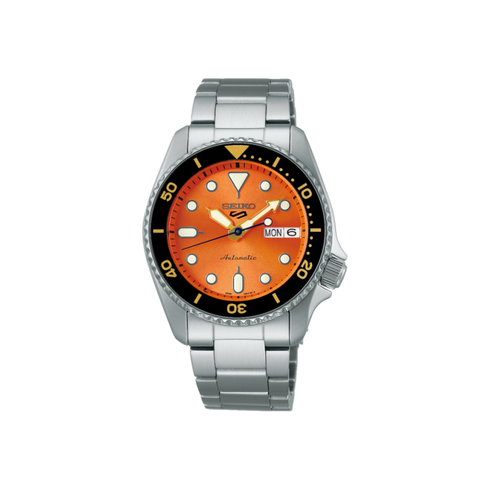 Orologio uomo automatico Seiko 5 Sports SRPK35K1 Orange