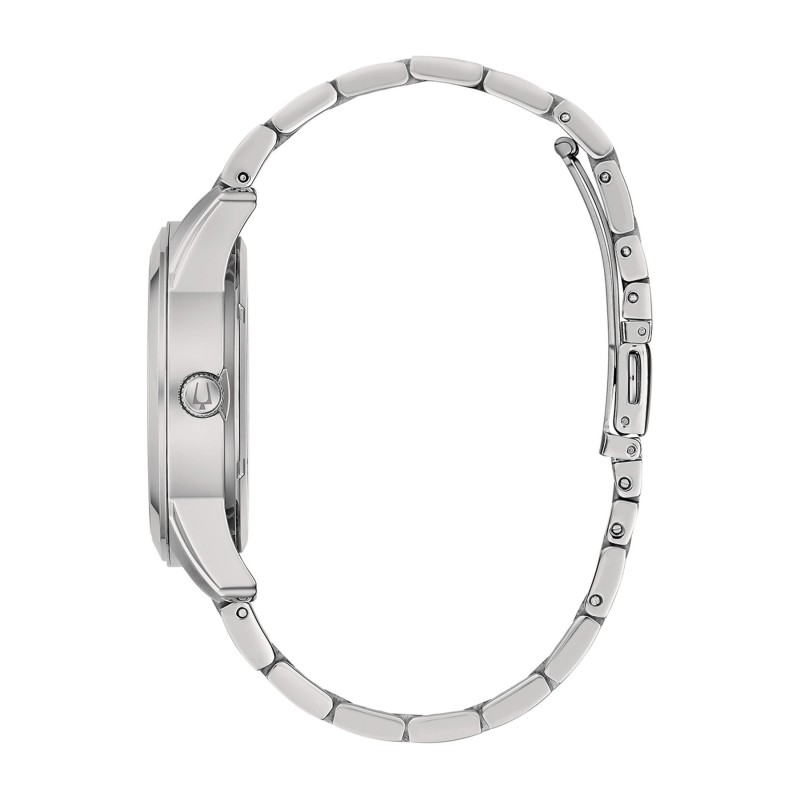 Men's Automatic Watch Bulova Open Heart 96A280 Silver