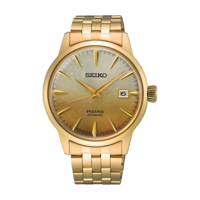 Men's Automatic Watch Seiko Presage SRPK46J1 Vintage Gold