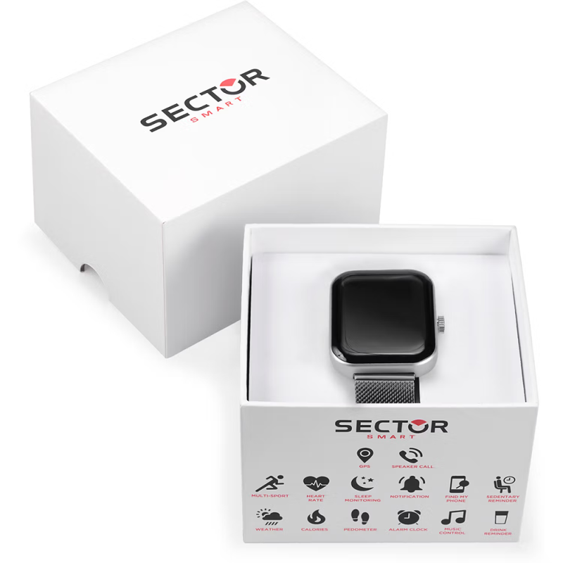 Smartwatch uomo Sector S-03 R3253282001 Silver Smartwatch uomo Sector S-03 R3253282001 Silver