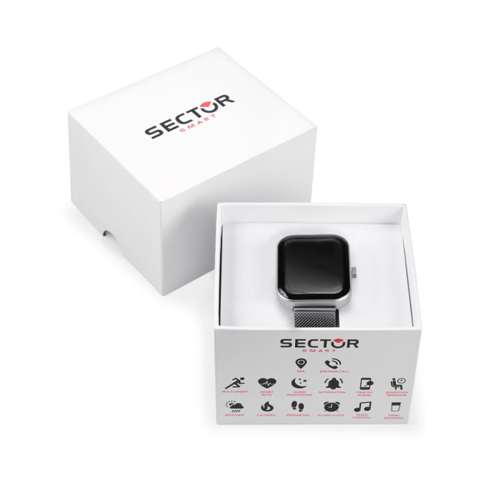 Smartwatch uomo Sector S-03 R3253282001 Silver Smartwatch uomo Sector S-03 R3253282001 Silver