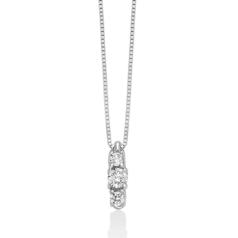 Miluna necklace with pendant in white gold and diamonds CLD4552-026G7