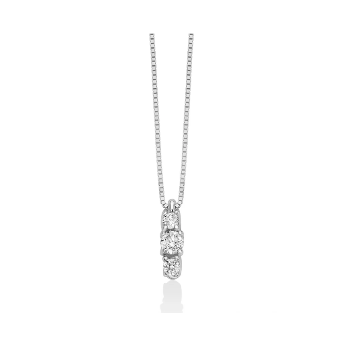 Miluna necklace with pendant in white gold and diamonds CLD4552-026G7