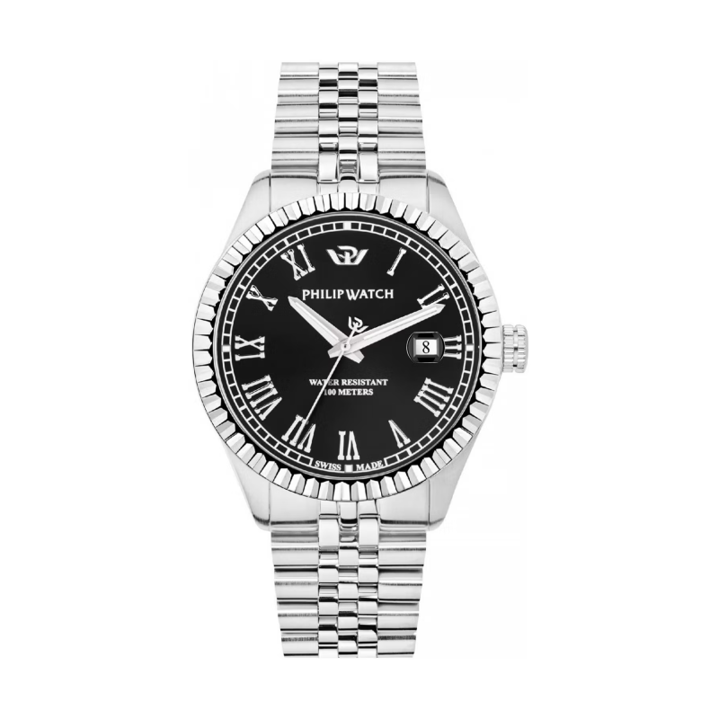 Orologio uomo al quarzo Philip Watch R8253597074 Nero