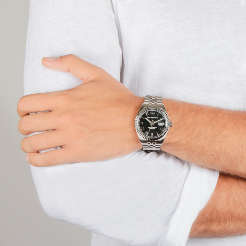 Orologio uomo al quarzo Philip Watch R8253597074 Nero