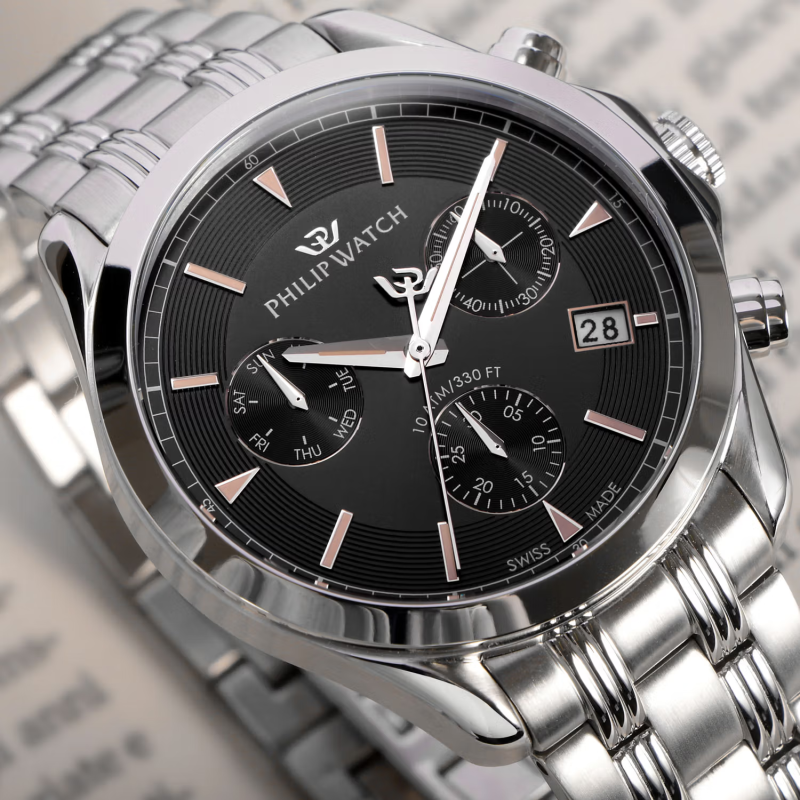 Chronograph man Philip Watch Blaze R8273665004 Black