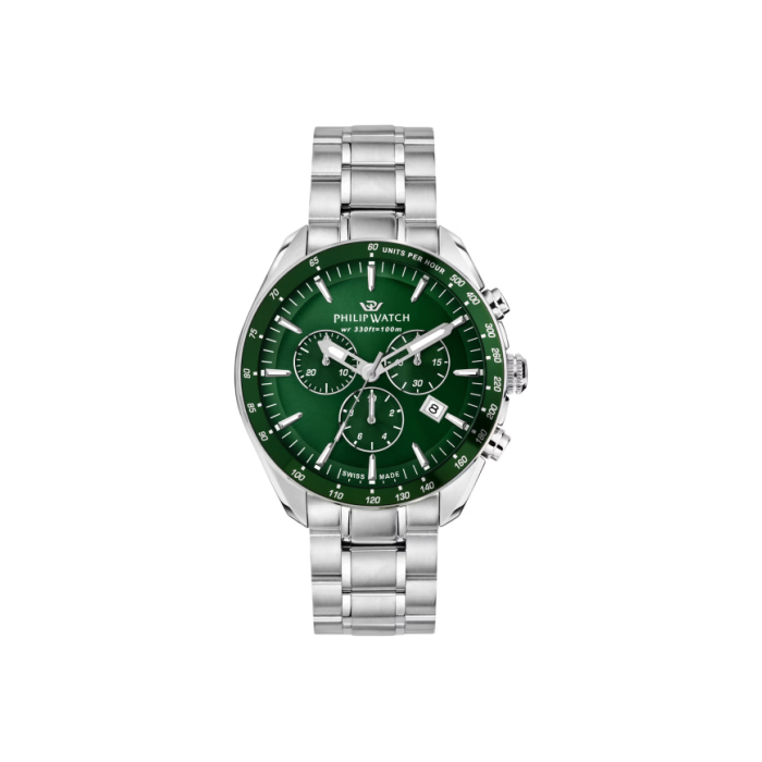 Cronografo uomo al quarzo Phiip Watch Blaze R8273995019 Verde