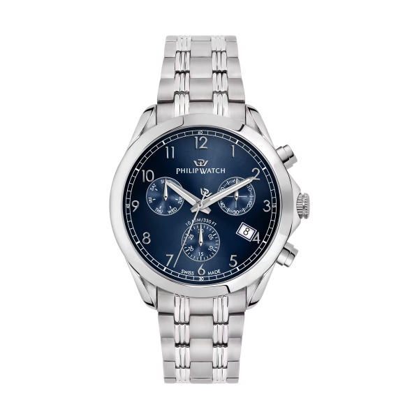 Cronografo uomo al quarzo Philip Watch Blaze R8273665005 Blu Cronografo uomo al quarzo Philip Watch Blaze R8273665005 Blu