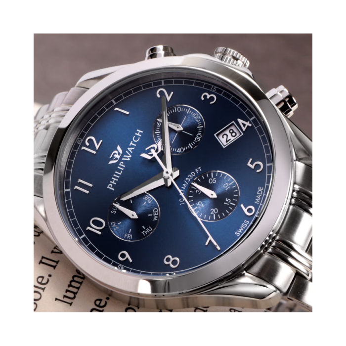 Quartz man chronograph Philip Watch Blaze R8273665005 Blue