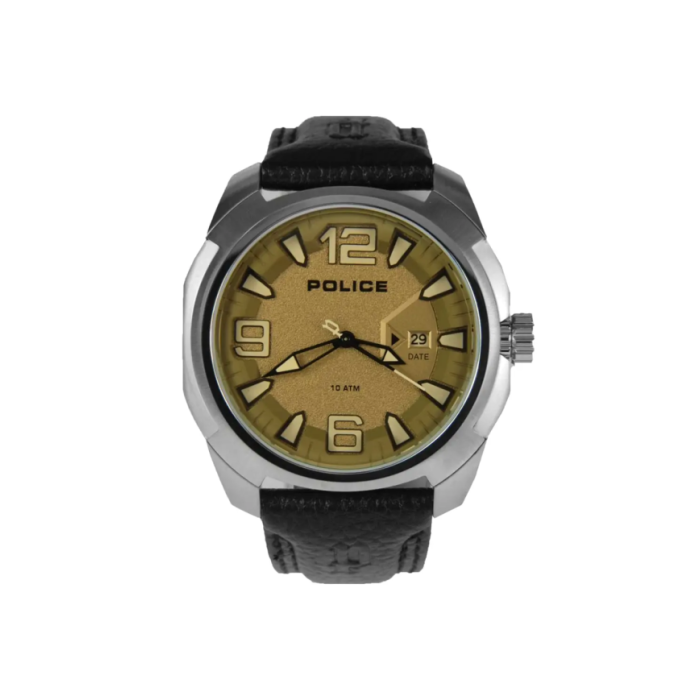 Men's Quartz Watch Police Model Texas PL.13836JS/61 Brown