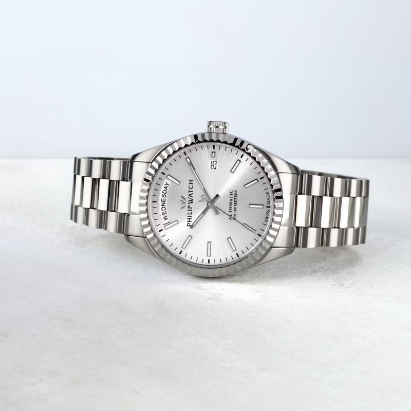Men's Automatic Watch Philip Watch Caribe R8223597110 Silver