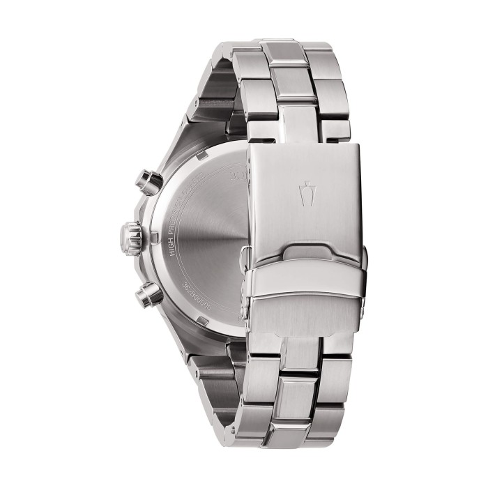 High Precision Men Quartz Chronograph Bulova Octagon 96B409 Green