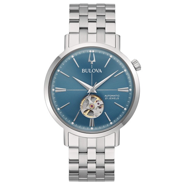 Bulova Orologio Uomo Automatico Aerojet 96A277 Blu Bulova Orologio Uomo Automatico Aerojet 96A277 Blu