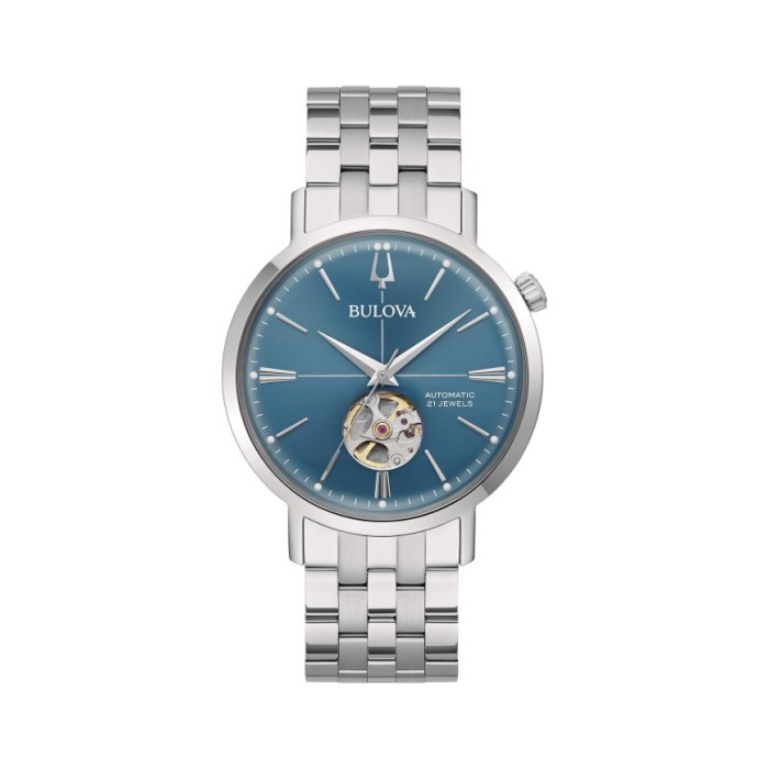 Bulova Orologio Uomo Automatico Aerojet 96A277 Blu Bulova Orologio Uomo Automatico Aerojet 96A277 Blu
