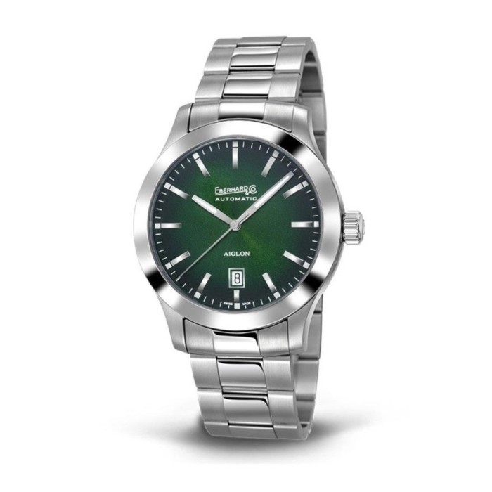 Watch man automatic Eberhard Aiglon Grande Taille green