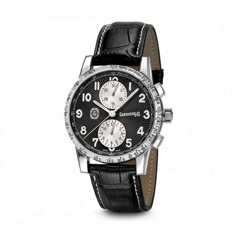 Chronograph automatic man Eberhard & Co Nuvolari 31076 CPC Black