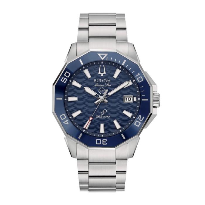 Orologio uomo al quarzo Bulova Marine Star Ceramic 96B433 Blu
