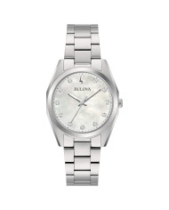 Women's Quartz Watch Bulova Surveyor Lady 96P228 Mother of Pearl
