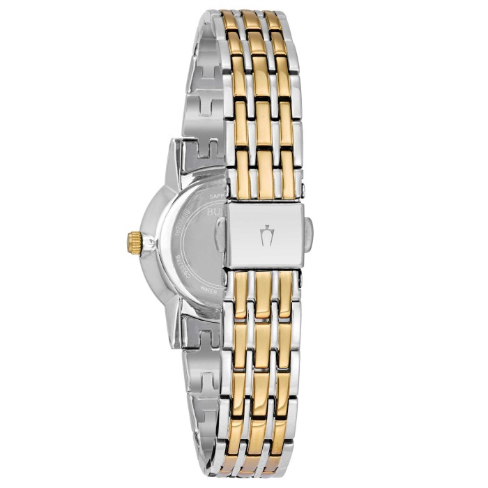 Women's Quartz Watch Bulova Classic Diamonds 98P115 Silver
