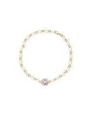 Rue des Mille Chain and Clover Shapes BRZ-020 M1 Bracelet