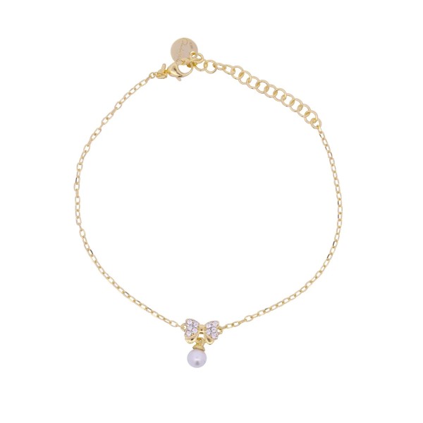 Bracciale Rue des Mille con fiocco e perlina Bow Ton BRZ-011 FIO