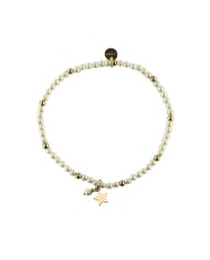 Bracelet elastic star Rue des Mille with beads and balls BR-080 GPE