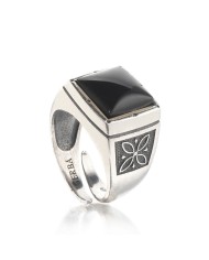 Men's Ring Gerba Chevalier with Black Onyx Stone 203/8