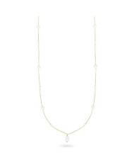 Women's long necklace Rue des Mille with drop pearl Whiteside CL-019 M3