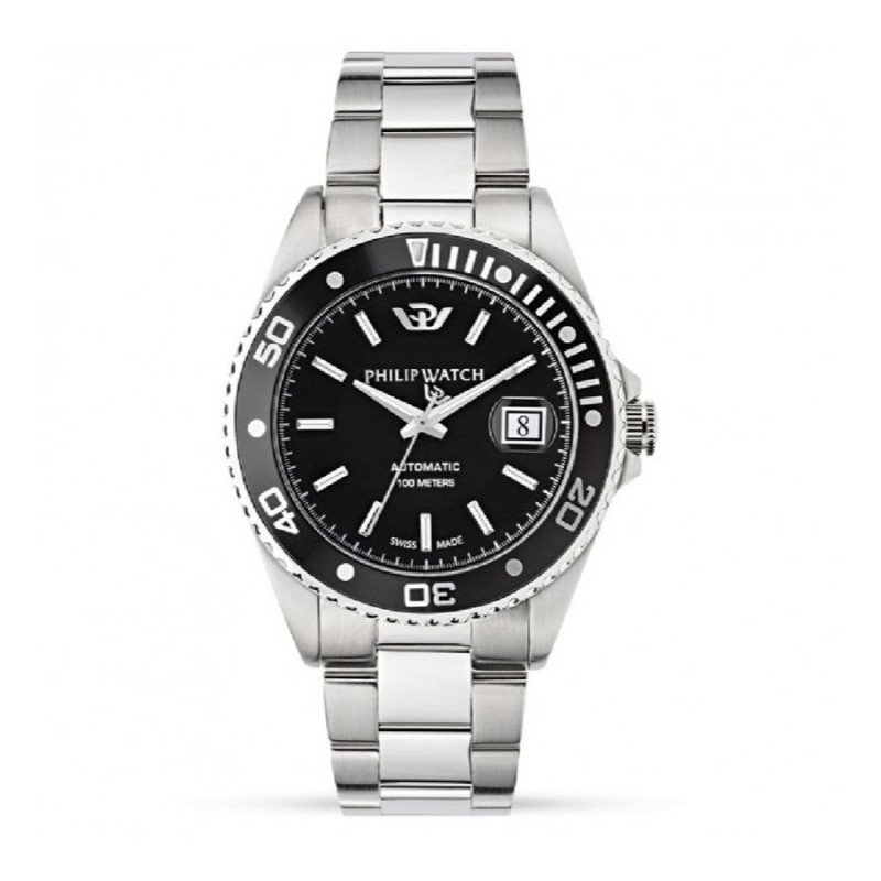 Men's Automatic Watch Philip Watch Caribe R8223597026 Black