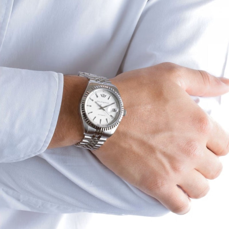 Men's Automatic Watch Philip Watch Caribe R8223597027 White