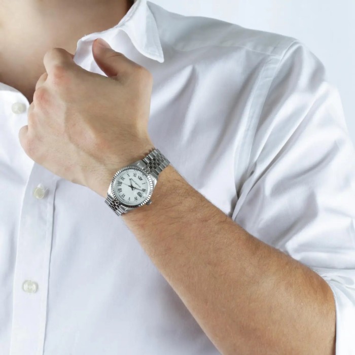 Orologio uomo al quarzo Philip Watch Caribe R8253597075 Bianco