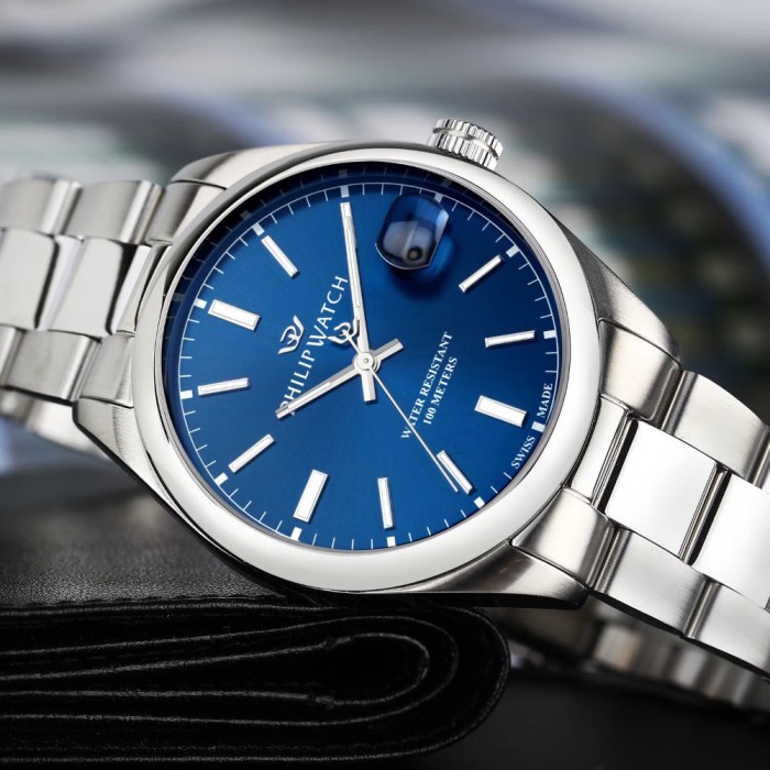 Orologio uomo al quarzo Philip Watch Caribe R8253597644 Blu